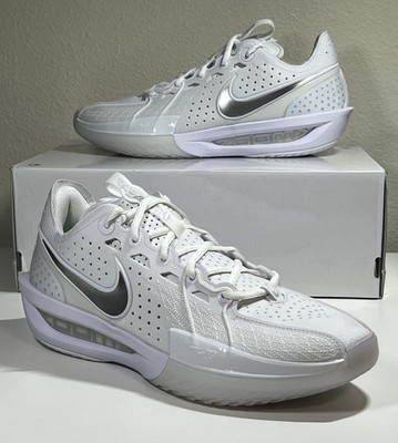 Nike Zoom GT Cut 3 TB White Metallic Silver IB4458-100 Mens Size 8 New
