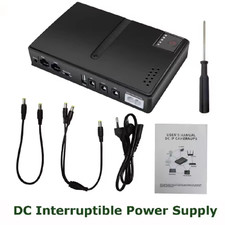 【Without Battery】Mini DC UPS Uninterruptible Power Supply 18650 Replaceable Bat