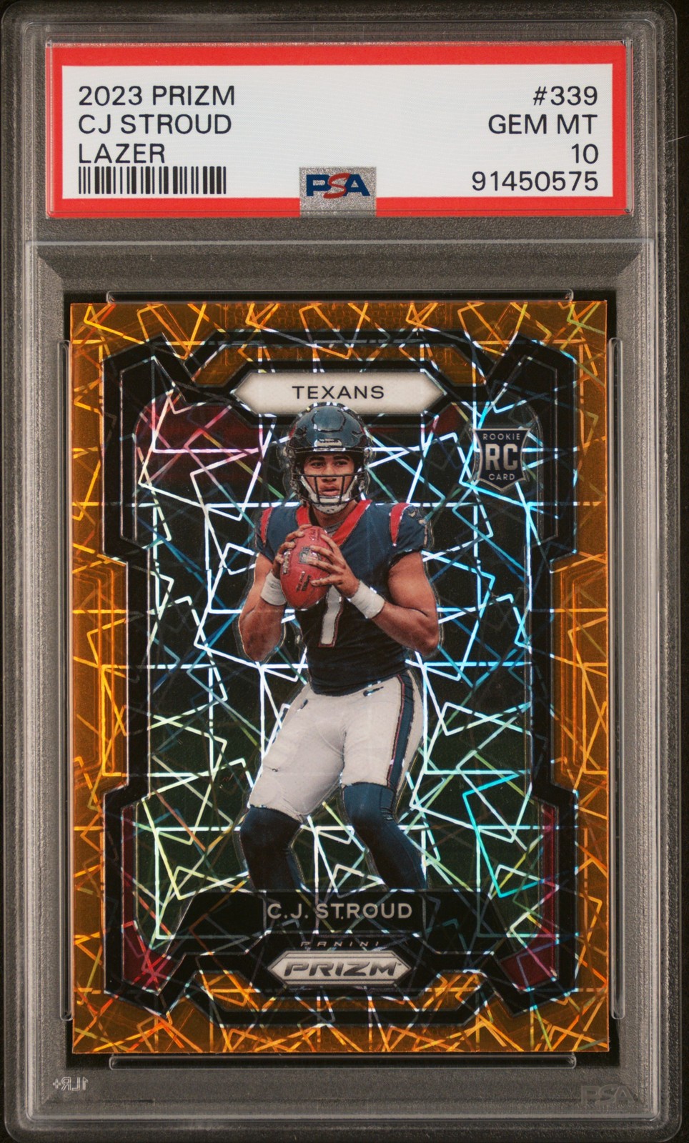 CJ Stroud 2023 Panini Prizm Lazer #339 PSA 10