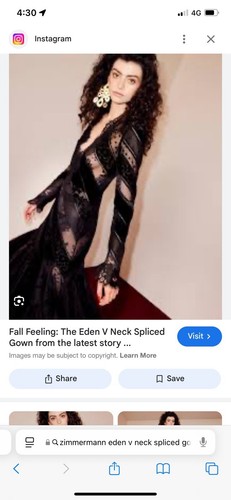 Zimmermann Eden V Neck Spliced Gown Dress - New With Tags - Bild 6 von 12