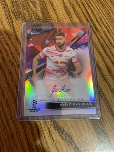 2021-22 Topps Finest UEFA Champions League Josko Gvardiol RC AUTO SP