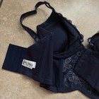 Felina 32D Navy Blue Longline Underwire Bra Floral Lace Hook & Eye Adjustable — photo 3