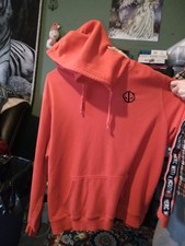 Marvel Deadpool Red Hoodie Adult 2XL Merc With A Mouth Pullover Sweatshirt