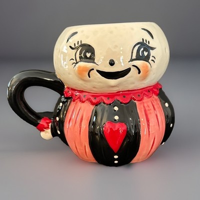 Johanna Parker Luna Moon Red Valentine's Day Heart Coffee Mug Carnival Cottage