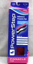 Powerstep Pinnacle Pink Premium Cushion Insoles Mens 7-7.5 Womens 9-9.5 Size D