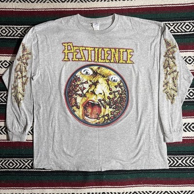 Vintage Pestilence Consuming Impulse Long Sleeve Gray XXL