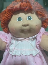 Xavier Roberts Coleco Red Hair, Green Eyes Cabbage Patch Doll In Box
