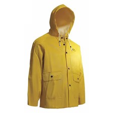 Onguard 7603400 Webtex Jacket W/Attached Hood, Yellow, Xl