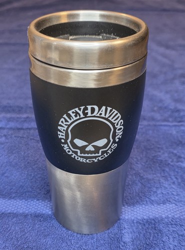 Harley-Davidson Stainless Steel Mug Willie G Skull Gray & Black