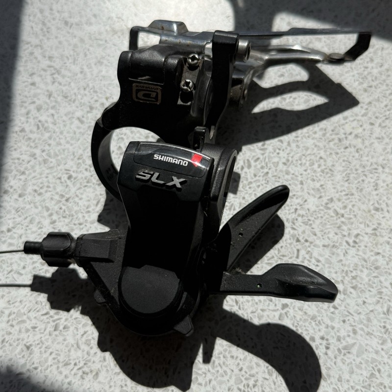 Shimano SLX Front Gear Lever and Dyna-sys Front Derailleur MTB