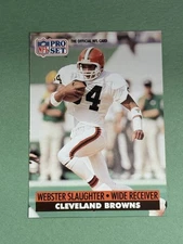 Webster Slaughter 1991 Pro Set Cleveland Browns #125b AA591