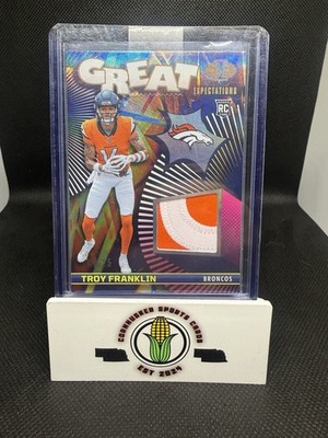 TROY FRANKLIN 2024 ILLUSIONS GREAT EXPECTATIONS ROOKIE PATCH 1/25