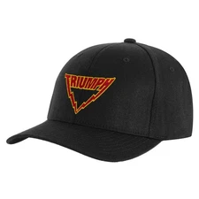 Men's Triumph Lightning Logo Hat Baseball Cap Adjustable Black