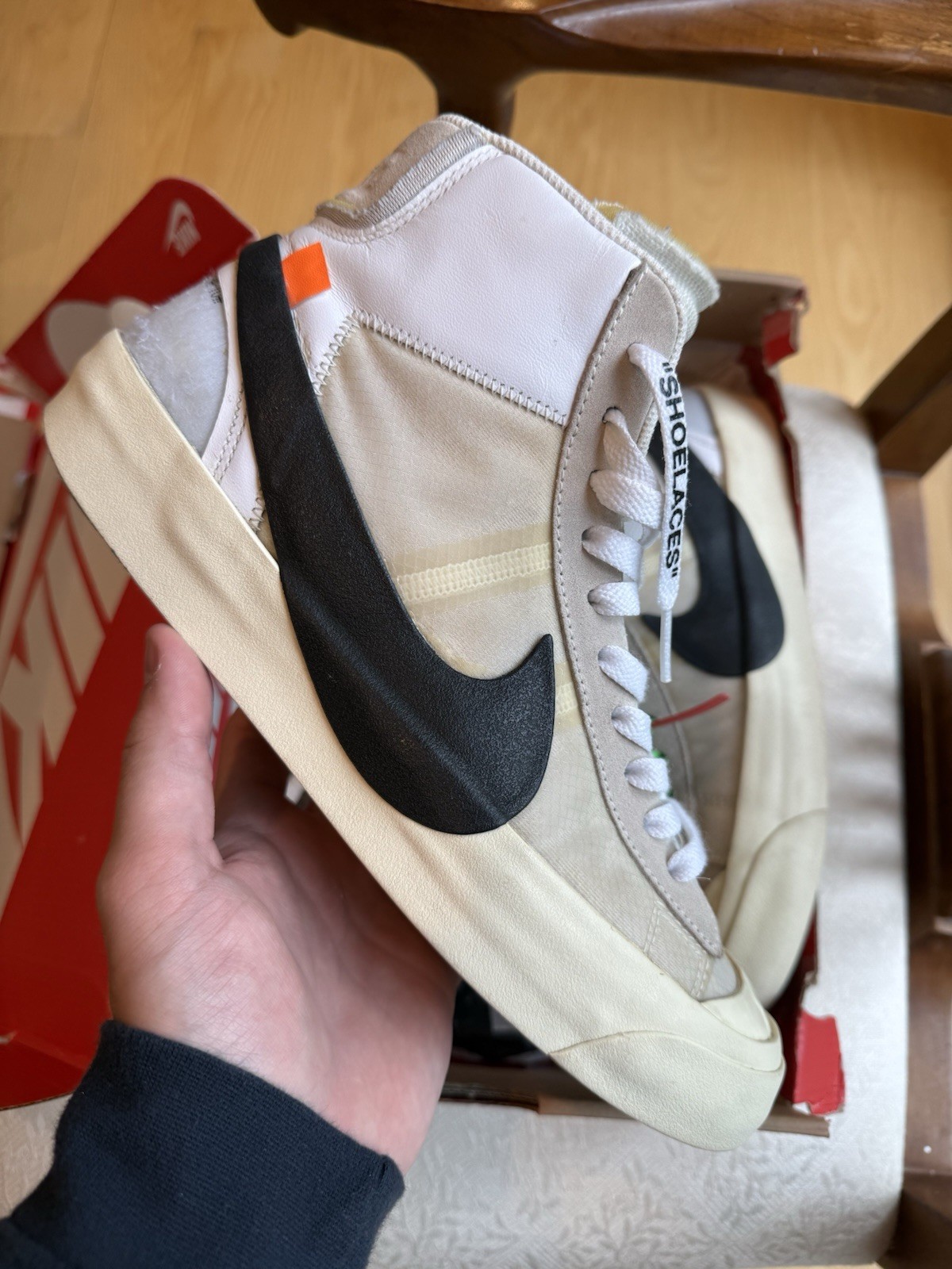 OFF WHITE X NIKE Taglia 9 Nike Off White x Blazer Mid The Ten