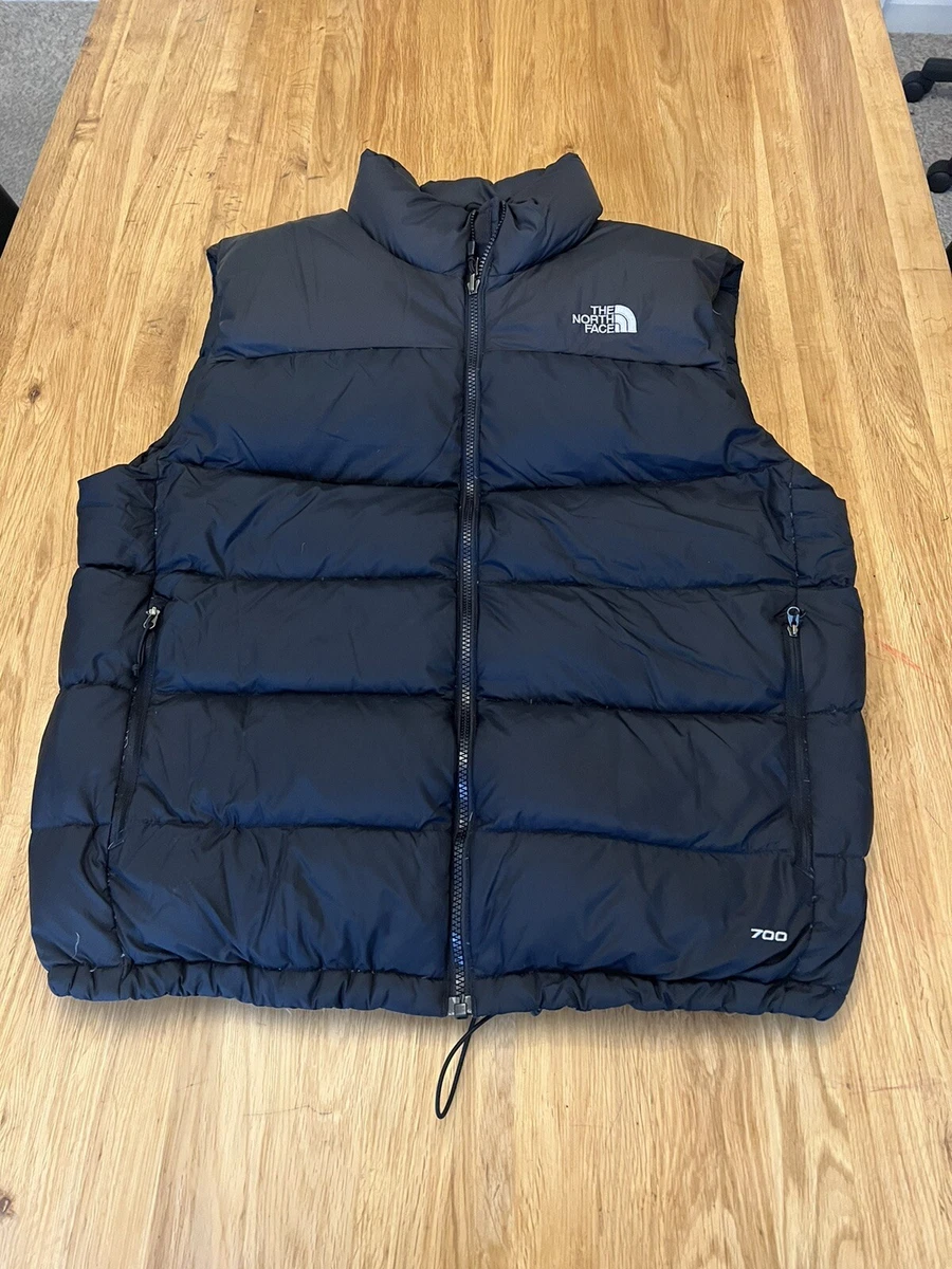 Mens The North Face Gilet, Puffer Vest, 700 Down, Size Large, Black