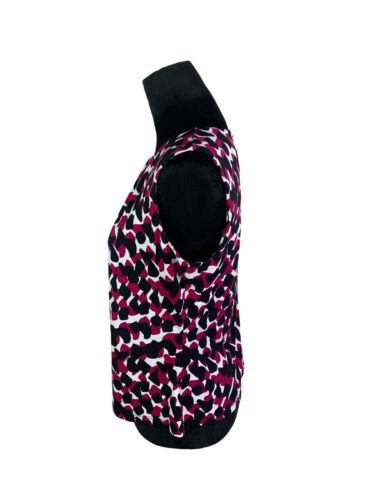 Calvin Klein Gr. Petites L Abstrakt Animal Print U-Ausschnitt Ärmellos Top PL - Bild 3 von 10