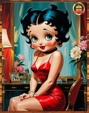 Betty Boop - Vogue - Model -Beautiful - Rare - Metal Sign 11 x 14