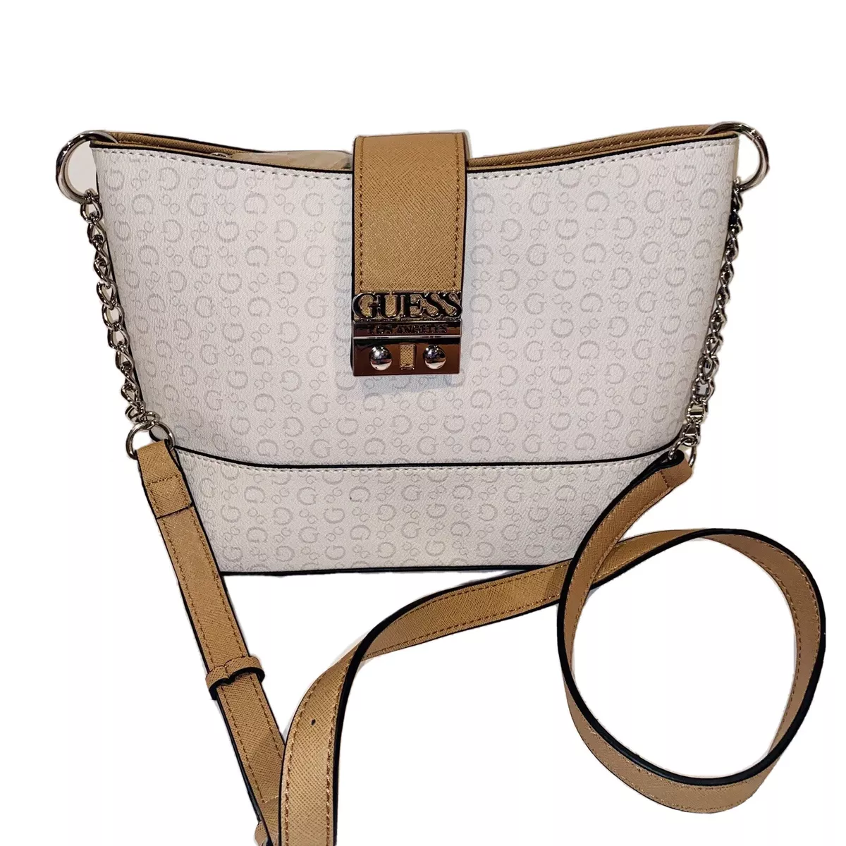 White guess best sale purse