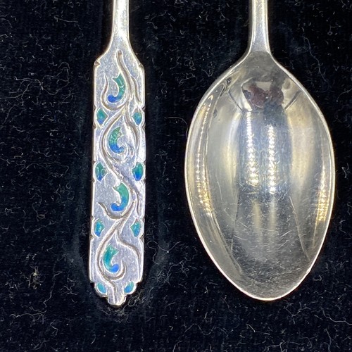 Liberty & Co Sterling Silver Coffee Spoons - Picture 3 of 16