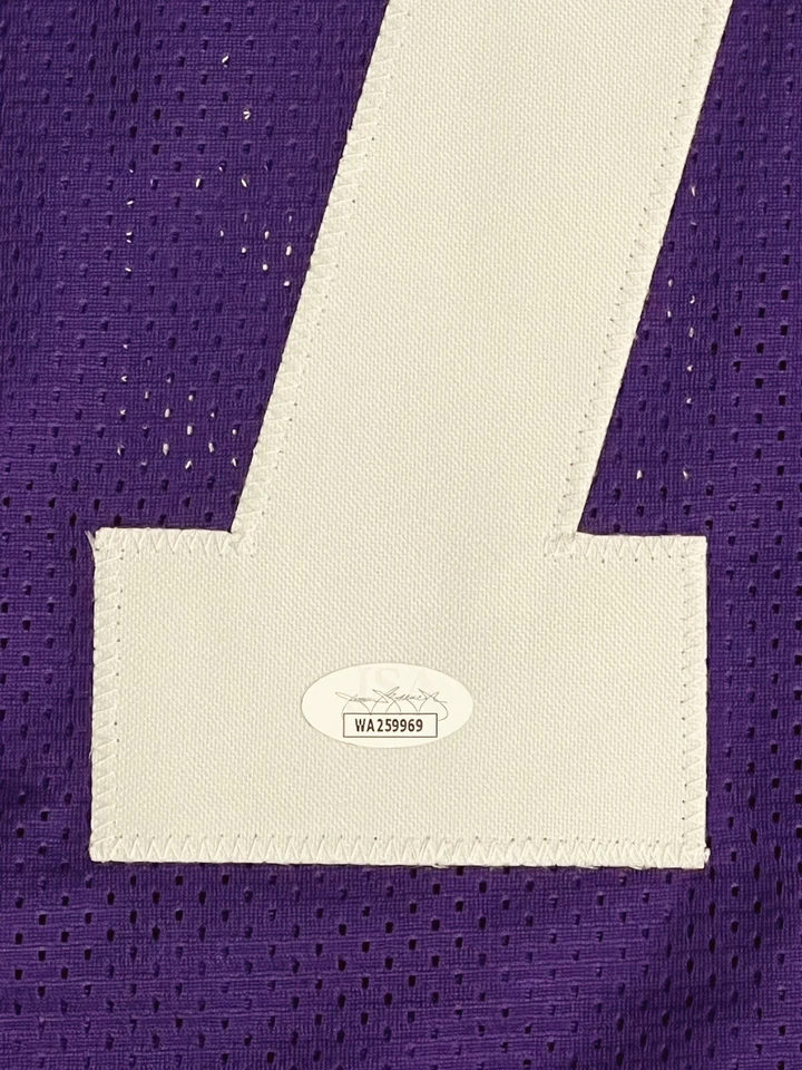 SKYLAR THOMPSON KANSAS STATE WILDCATS SIGNED GAME-CUT JERSEY JSA COA - Image 3 of 3