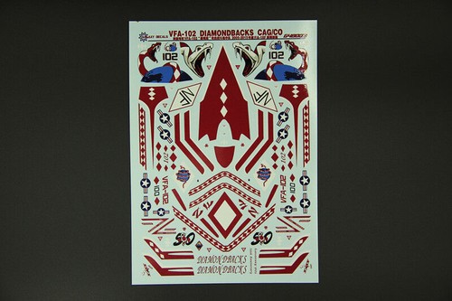 GALAXY G48003 OR G72003 1/48 1/72 Scale F/A-18F VFA-102 Diamondbacks Decals - Picture 7 of 27