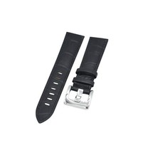 20mm Black Leather Watch Strap For MontBlanc