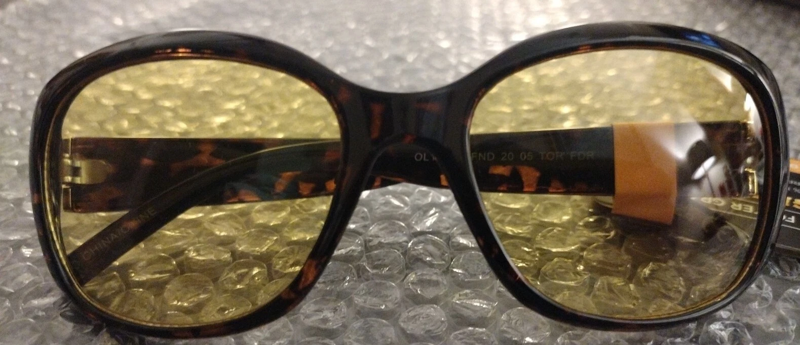 Night Drivers By Foster Grant LFND 20 05 brown w  Yellow Lens Driving Glasses