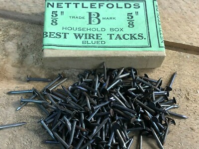 Runde Draht schwarze Heftklammern Vintage Neu aus altem Lagerbestand Haushalt Box Brennnesselfalten 5/8'' bester Kopf 80 g
