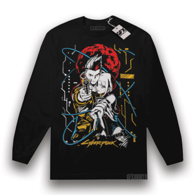 Cyberpunk Edgerunners Shirt Anime Manga Lucy Rebecca David Cosplay Gamer T-Shirt