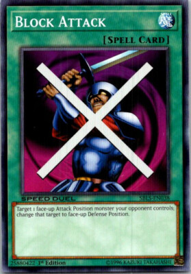 Block Attack SBLS-EN038 Yu-Gi-Oh! Light Play 1st Edition