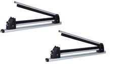 Ski Lock 2psc Silver Snowboard Holders Carriers Mounting Locking S3 on Roof Bars