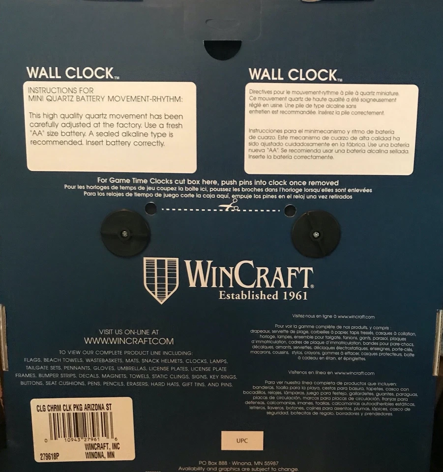 MLB ARIZONA DIAMONDBACKS CLOCK CHROME NEW - Image 3 of 4