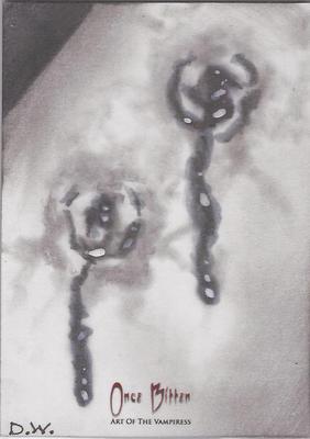 Once Bitten - Art of the Vampiress Unknown Artist Sketch Card
