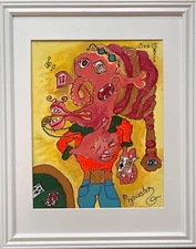 One-of-a-kind  Modern Painting  by Serg Graff "PigMaster".  READ DESCRIPTION!