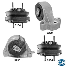 Engine & Transmission Mounts 4Pcs, for Chevrolet Equinox, Pontiac Torrent; 3.6L