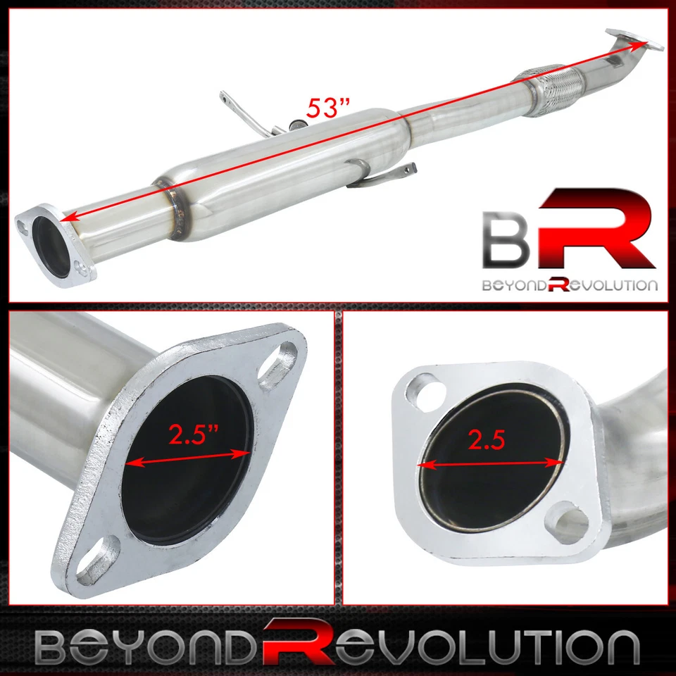 For 2000-2005 Eclipse 2.4 4G64 Stainless Steel Muffler Exhaust Pipe + Flex Pipe - Изображение 2 из 4