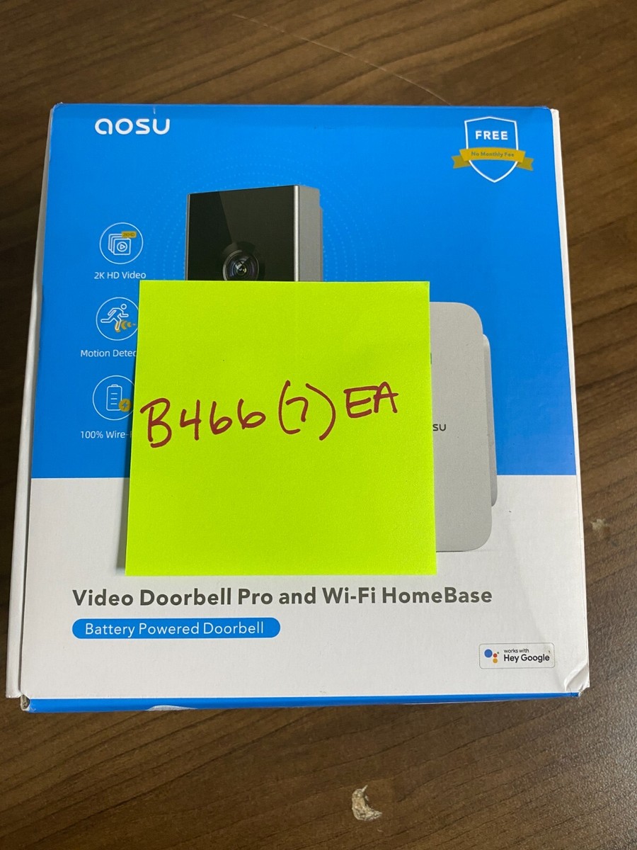 Aosu V8P1AX11 White Space Gray Battery Powered Wireless Video Doorbell Camera | eBay Aosu V8P1AX11 White Space Gray Battery Powered Wireless Video Doorbell Camera | eBay