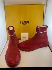 Fendi Red Reloaded sock boots Mens 9/Women's 10.5 , perfect condition 