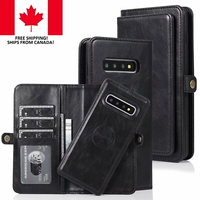 Wallet Magnetic Detachable Case Samsung S9 S9+ S10e S10 + Note 8 9 10 S20 Ultra