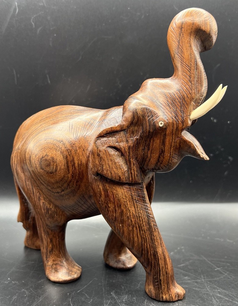 Wood Hand Carved Thai Elephant