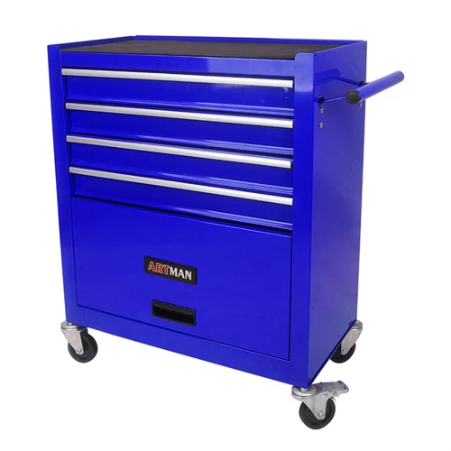 4 Drawers Rolling Tool Box Cart Chest Tool Garage Storage Cabinet with Wheels US - Picture 15 of 36