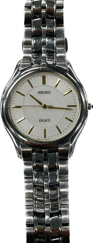 Descuento Reloj Hombre Seiko Dolce 8J41-6030 Cuarzo Blanco Plata Excelente++ A340 - Imagen 3 de 12