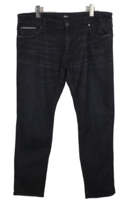 Hugo Boss Maine3 Jeans Herren W40/L34 Fur Whiskers Reißverschluss Fly Dark