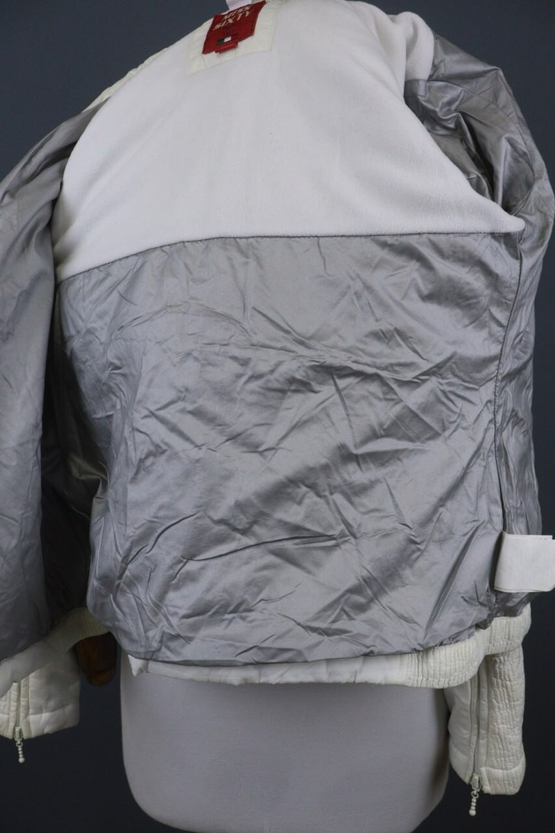 Miss Sixty White Breathable Full Zip pockets Moto Style