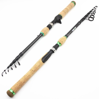 Ultralight Fishing Rod Spinning Casting Pole Long Distance 24T High Carbon  Fiber | eBay