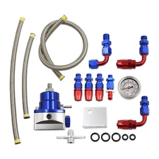 Adjustable Universal 6AN Fuel Pressure Regulator Kit EFI Bypass Return 0-100psi
