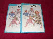 🌺 UNCIRCULATED 1977 SIMPLICITY #8397 - LADIES ( 3 STYLE ) TOP PATTERN  20½ FF