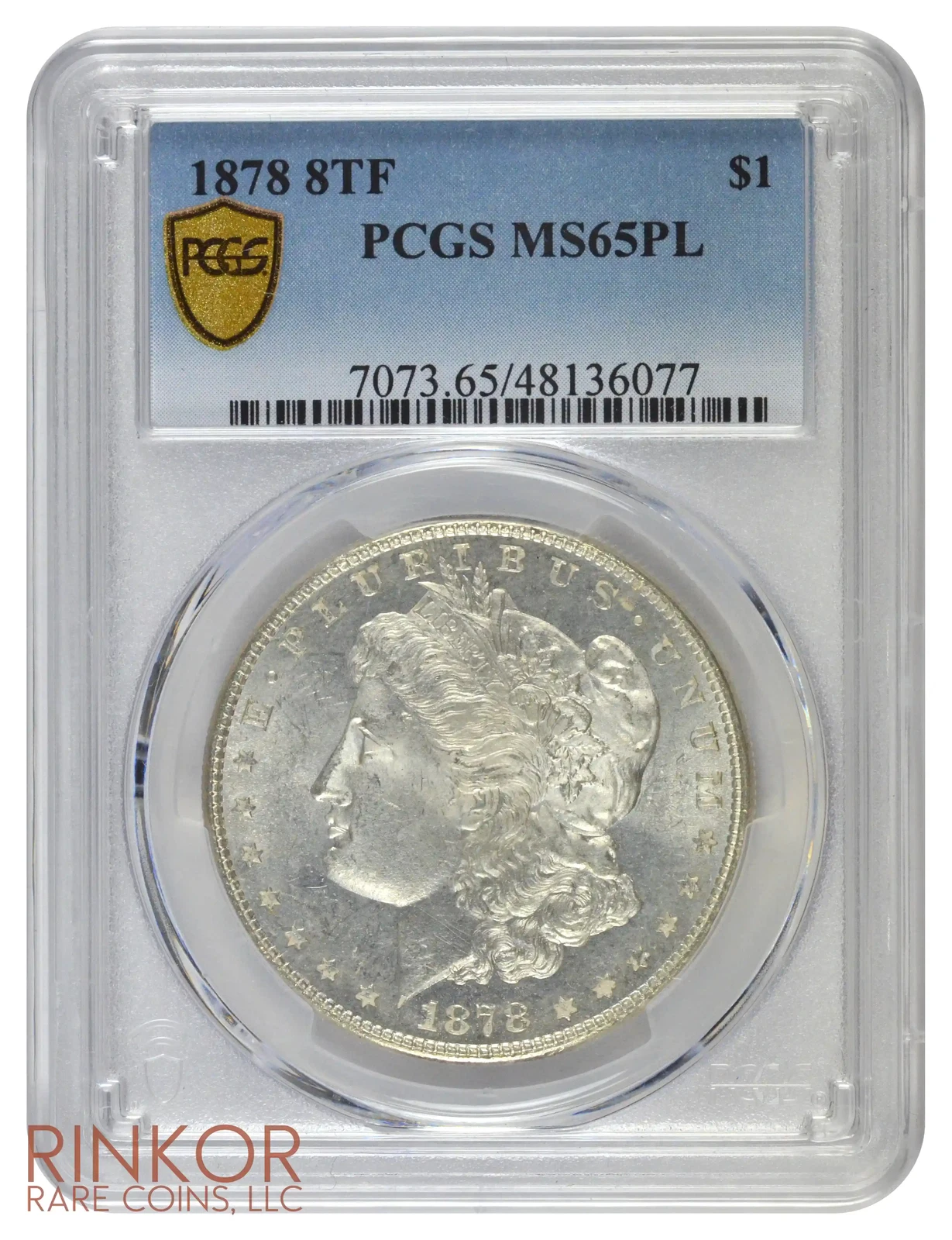 1878 8TF $1 Morgan Dollar PCGS MS 65 PL