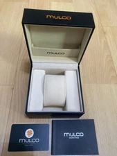 MULCO Black Watch Empty Box Case with Pillow Holder , Manual & Waranty
