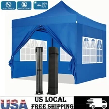 10x10ft Pop up Canopy Tent Heavy Duty Commercial Garden Gazebo Frame Thickened
